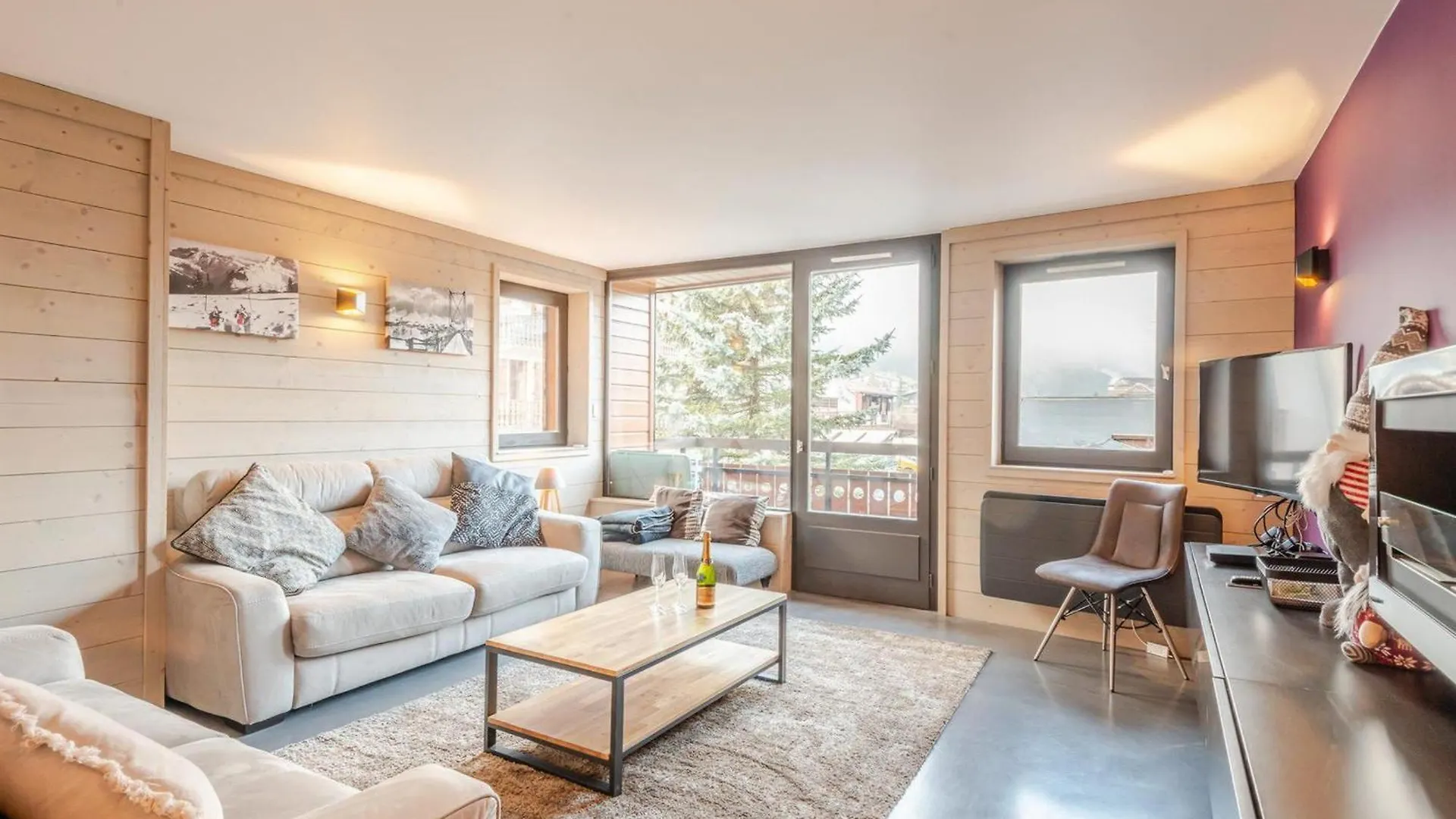 Joli 3 Pieces Renove En Centre-Ville De Morzine Avec Balcon Et Parking - Fr-1-754-21 Frankrike